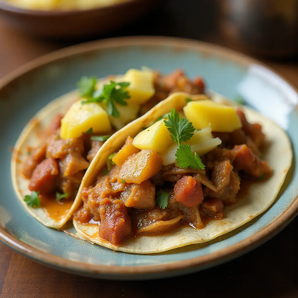 Slow Cooker Tacos al Pastor