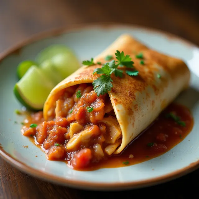 Salsa Chicken Burrito Filling
