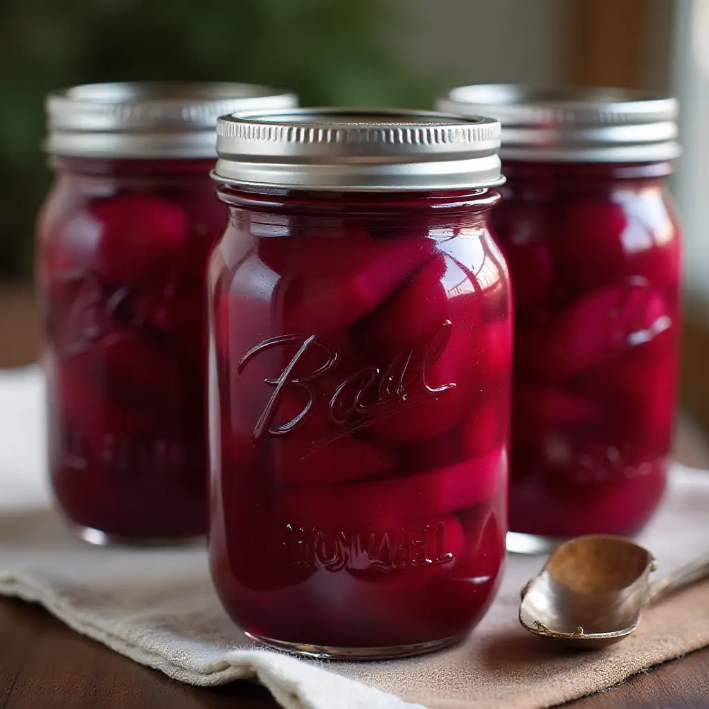 Canned Spiced Pickled Beets