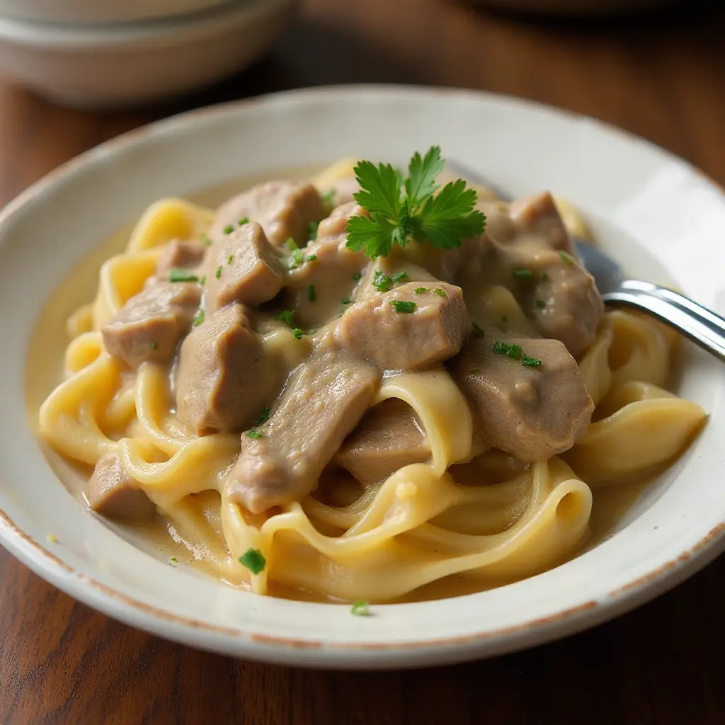 So Simple Beef Stroganoff