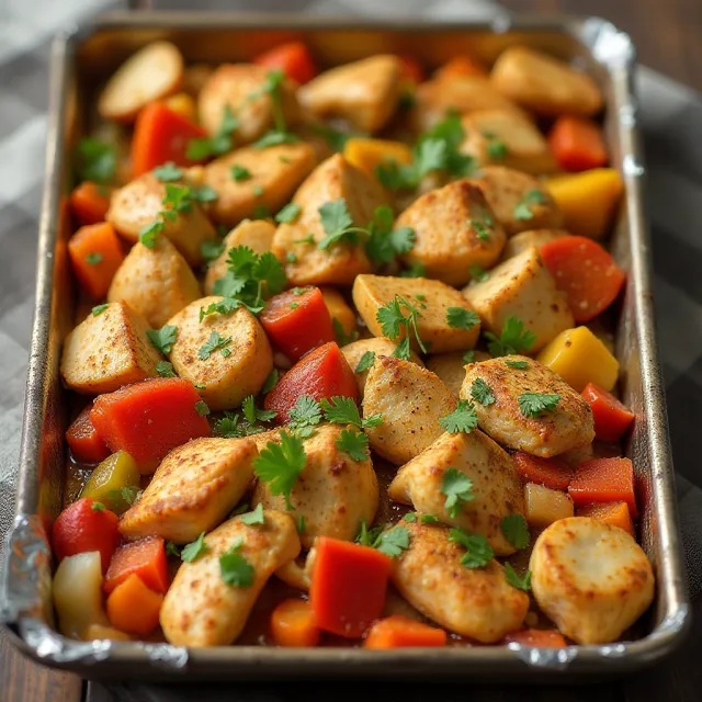 Sheet Pan Chicken Fajitas