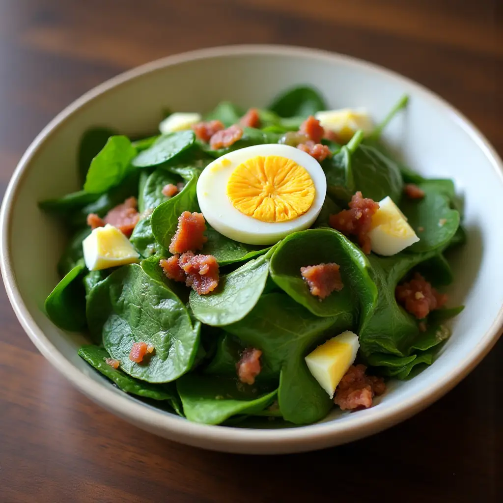Wilted Spinach Salad