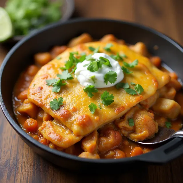 Chicken Chilaquiles Casserole