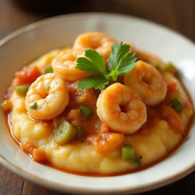 Spicy Shrimp and Grits