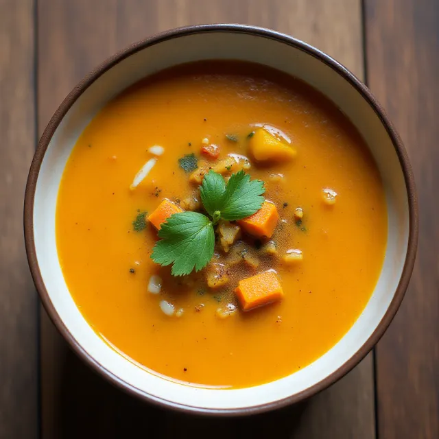 Spicy Butternut Squash and Carrot Soup