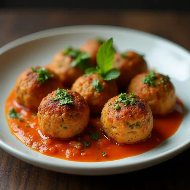 Harissa Chicken Meatballs