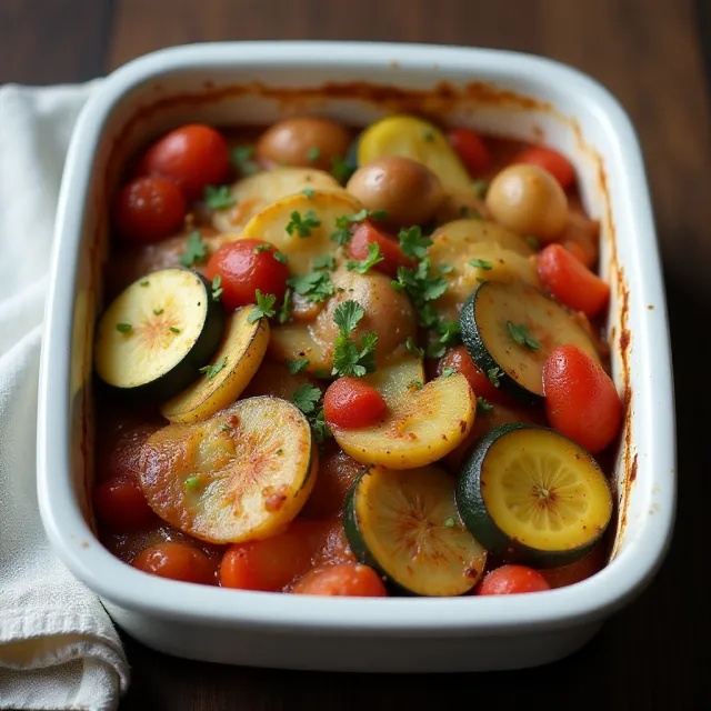 Briam (Greek Baked Zucchini and Potatoes)