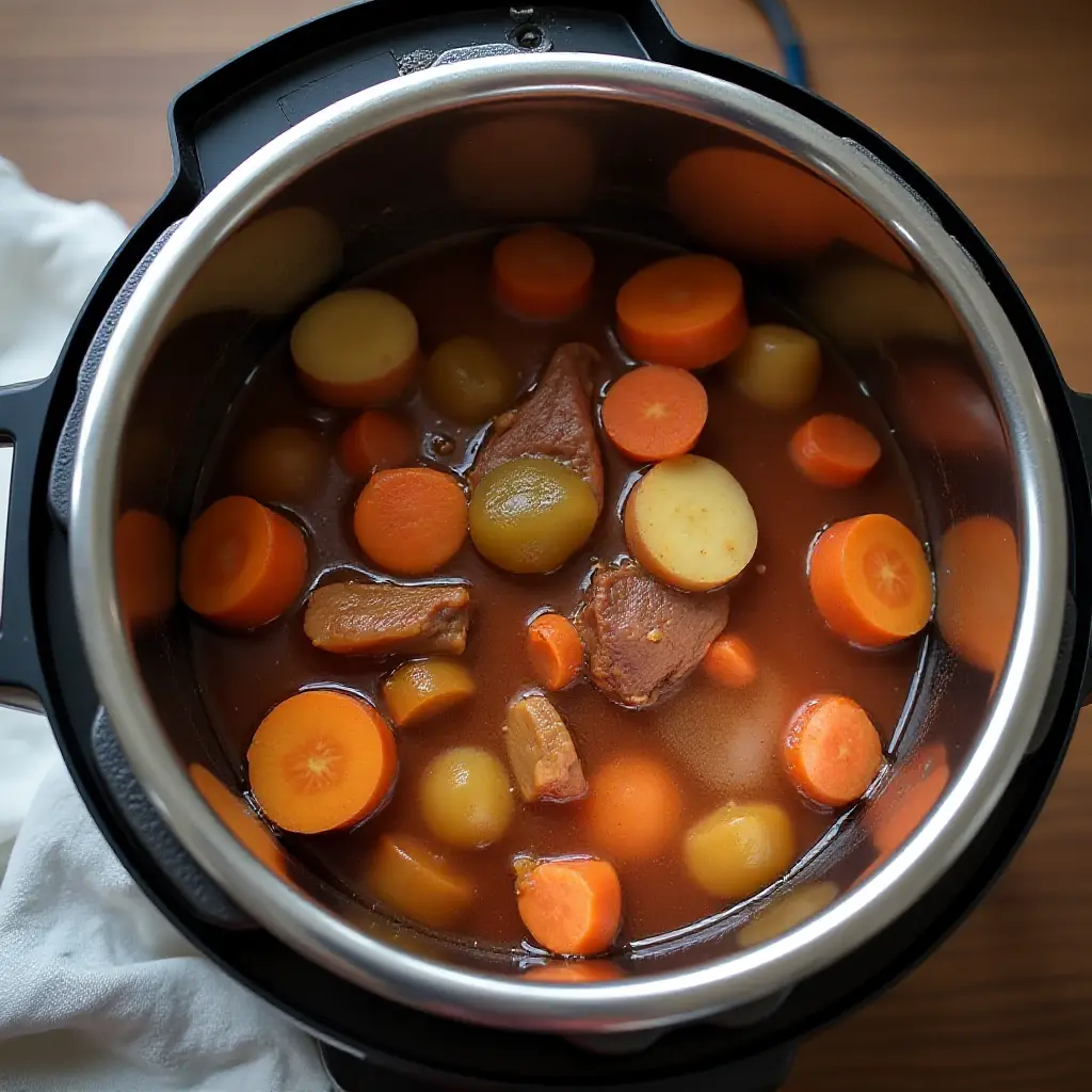 Instant Pot® Stew Using Frozen Meat