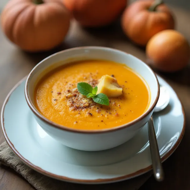 Instant Pot Butternut Squash and Pumpkin Spice Soup