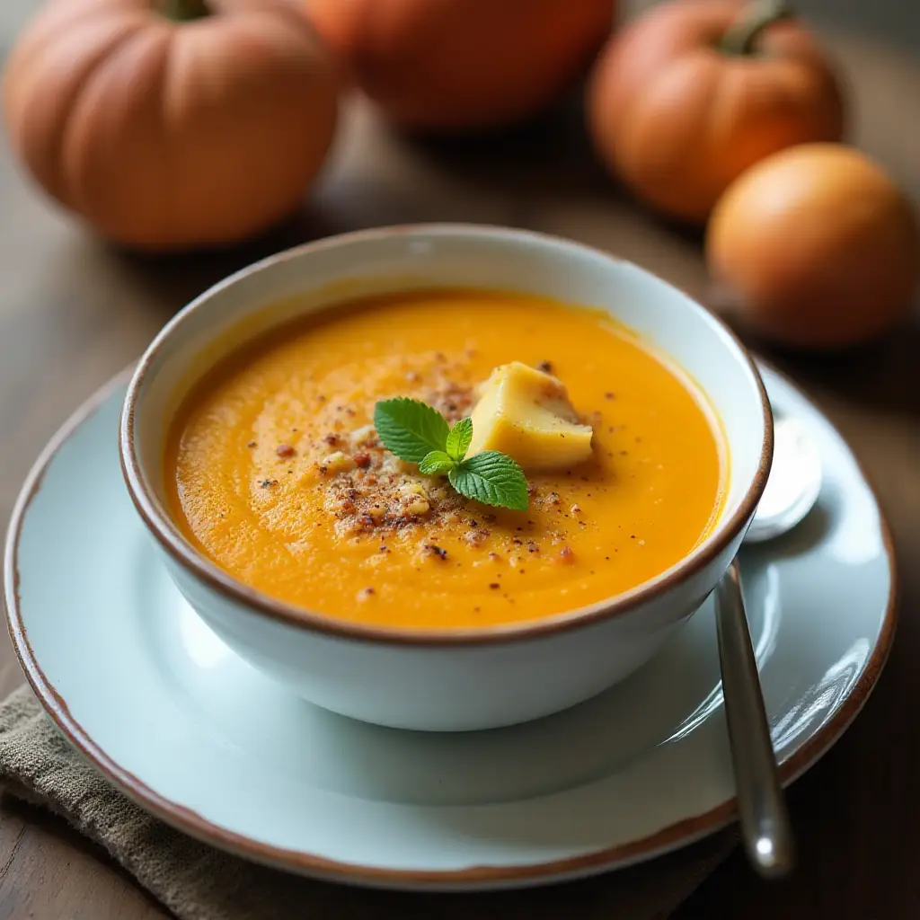 Instant Pot Butternut Squash and Pumpkin Spice Soup
