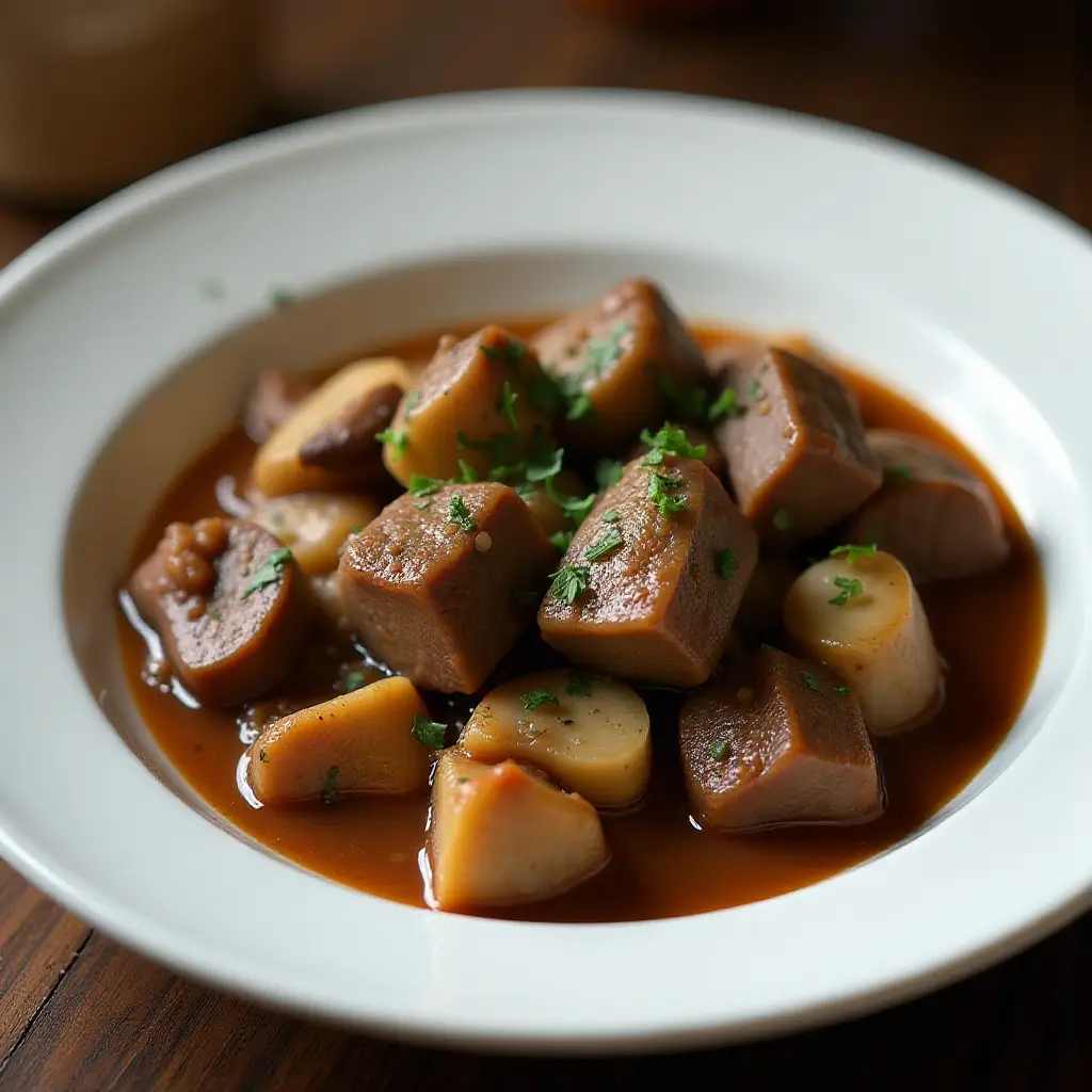 Slow Cooker Beef Tips with Mushroom Gravy