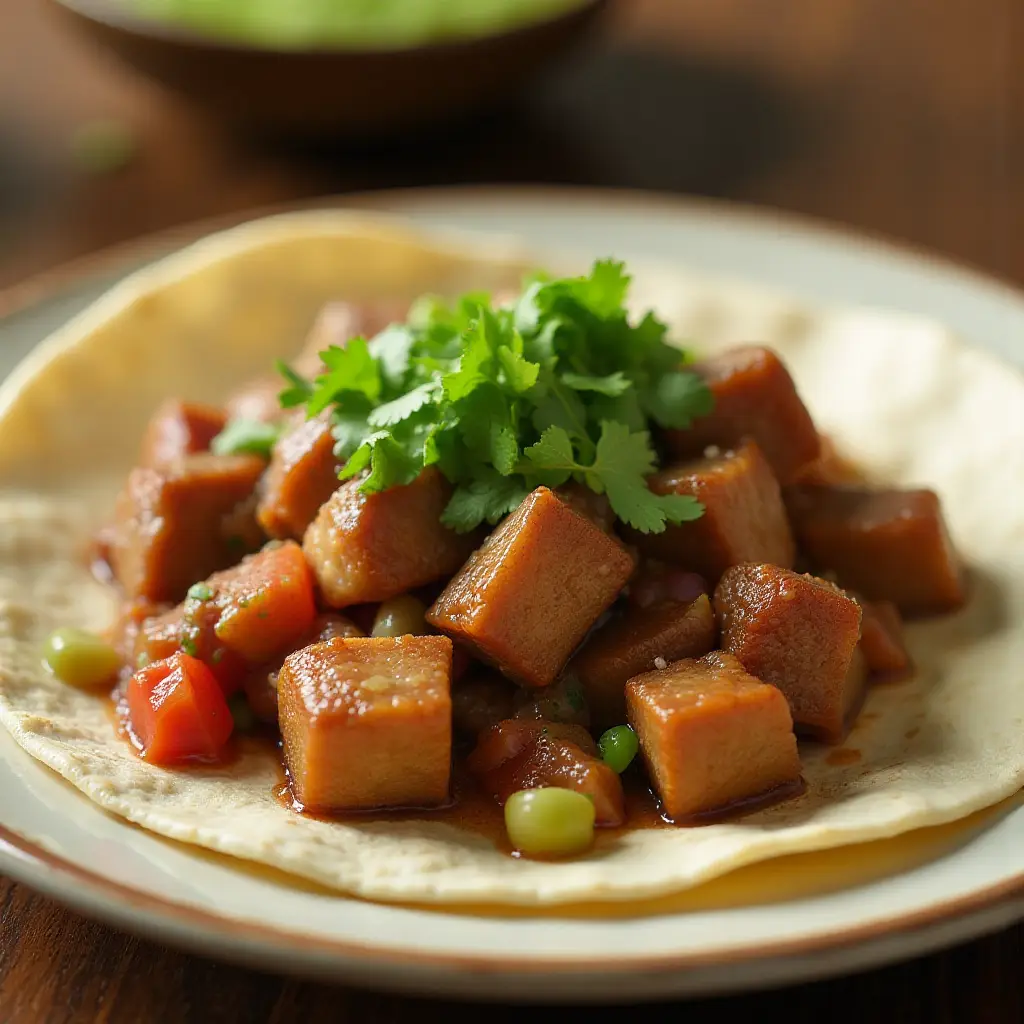 Pork Carnitas with Cilantro Tomatillo Sauce