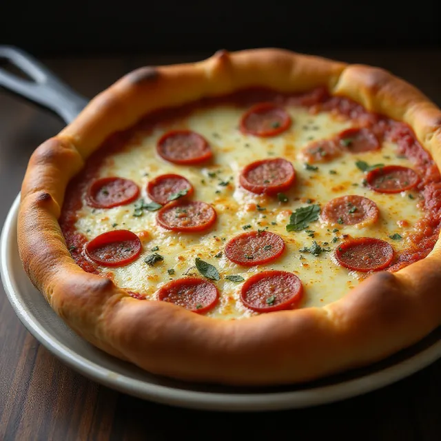 Chicago Deep-Dish Pizza