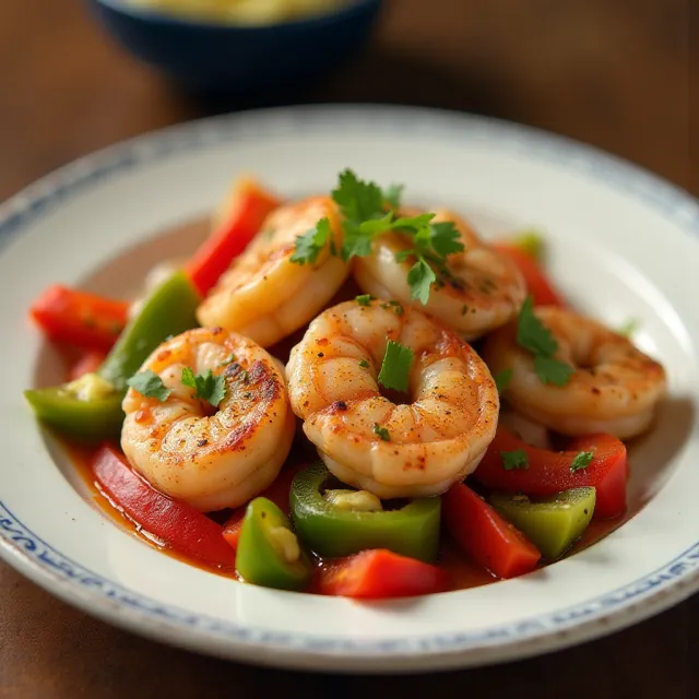 Easy Grilled Shrimp Fajitas