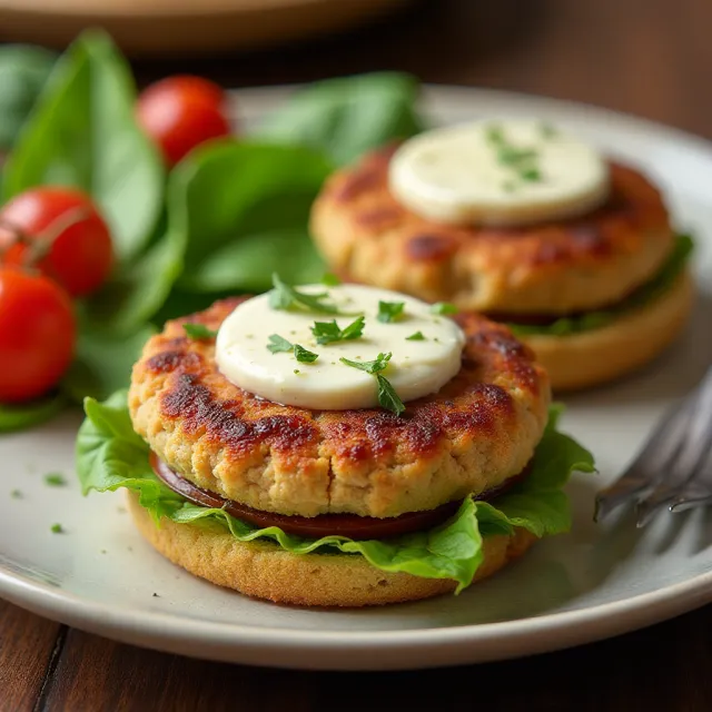 Greek Chicken Burgers with Feta