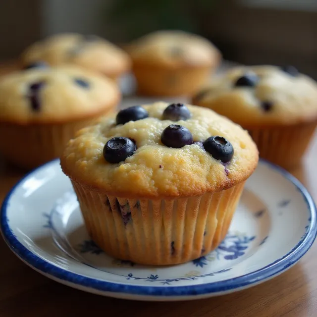 Blueberry Cornmeal Muffins