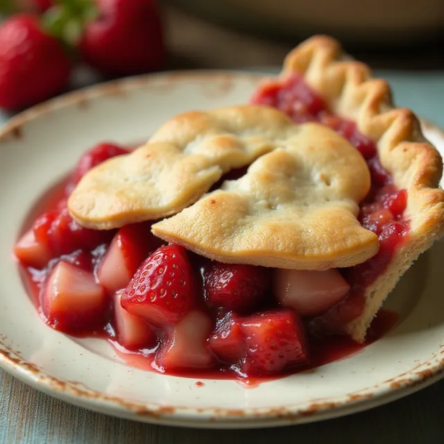 Nicki's Summer Strawberry Rhubarb Pie