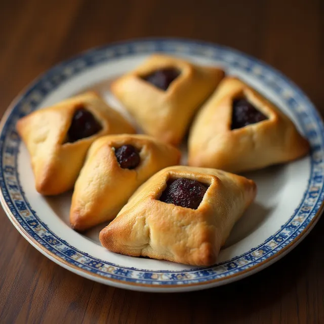 Purim Hamantaschen with Prune Filling