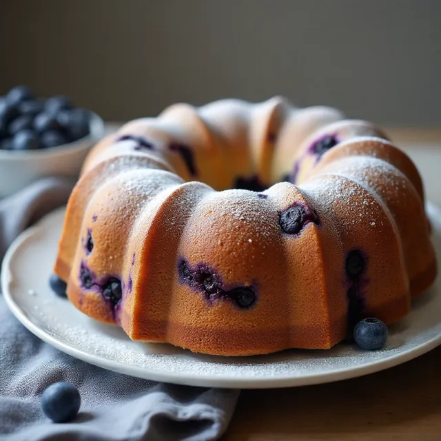 Blueberry Pound Cake