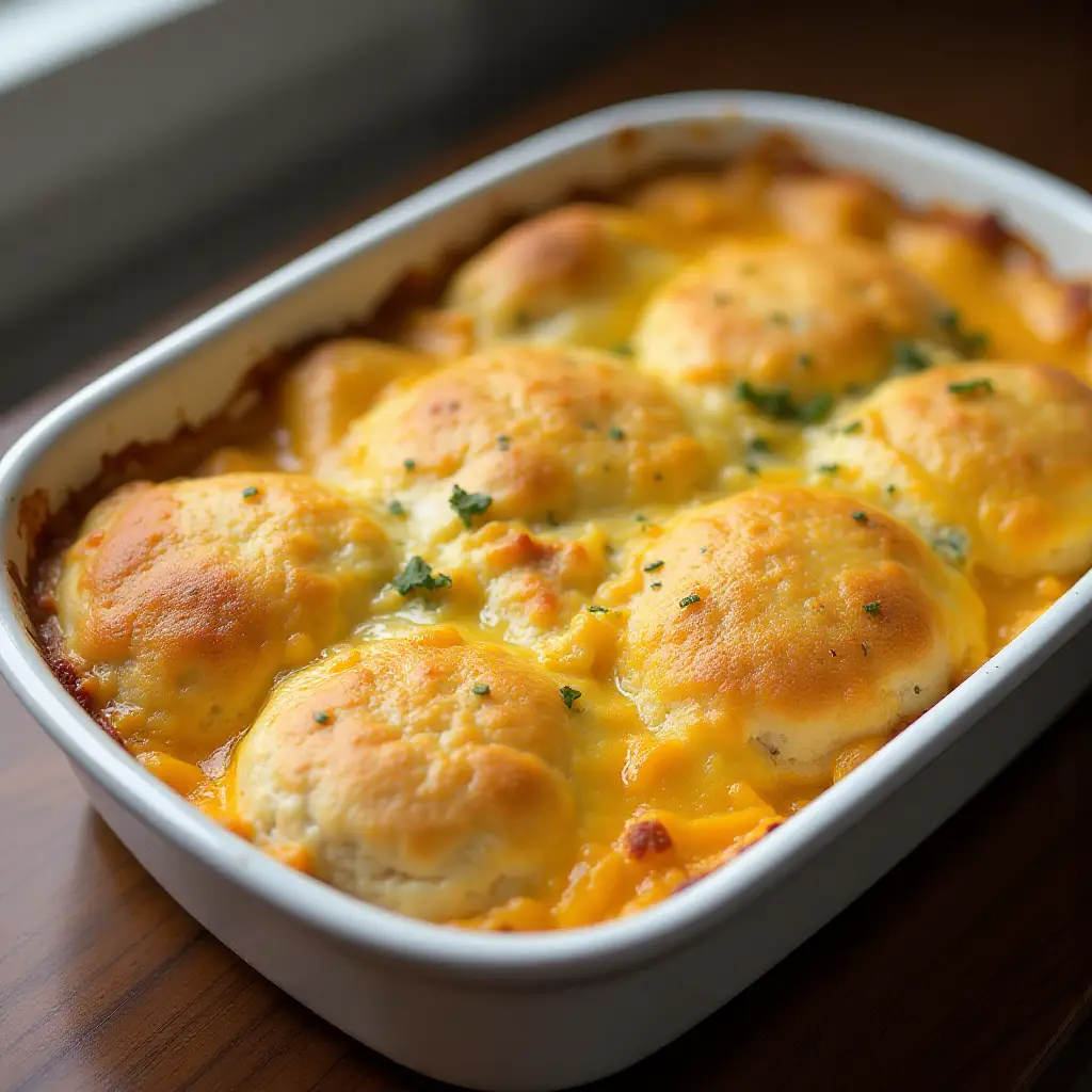 Sausage, Egg, and Cheese Biscuit Casserole