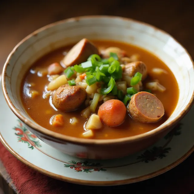 Dupre Family Chicken and Sausage Gumbo