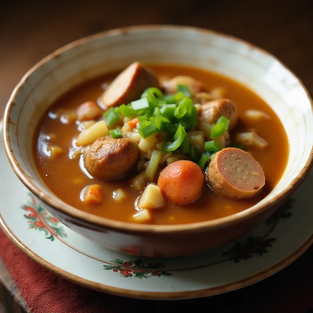 Dupre Family Chicken and Sausage Gumbo