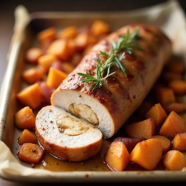 Apple Cider Pork Tenderloin With Sweet Potatoes