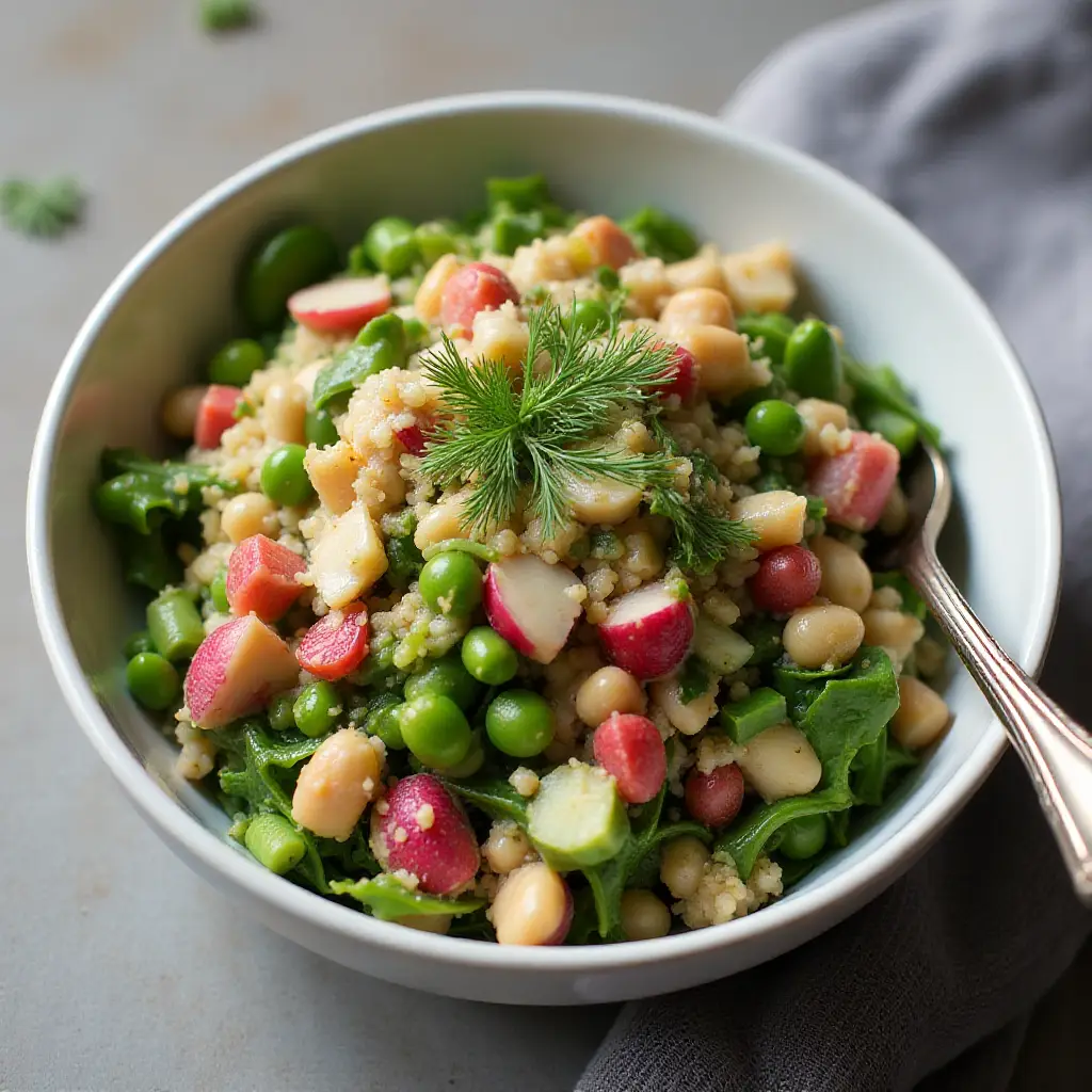 Crunchy Radish and Two-Bean Salad