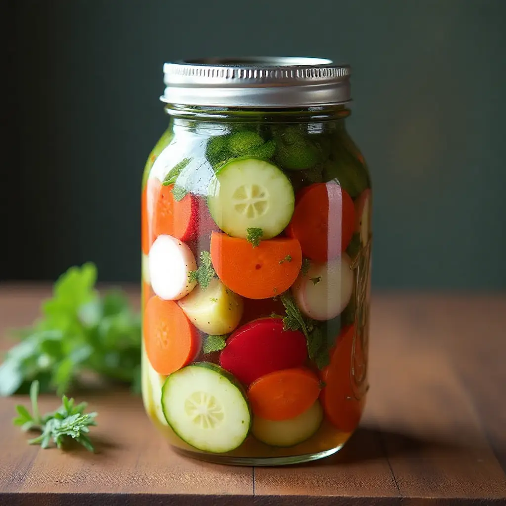 Easy Fermented Pickled Veggies