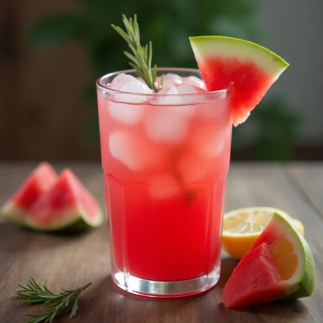 Rosemary-Infused Watermelon Lemonade