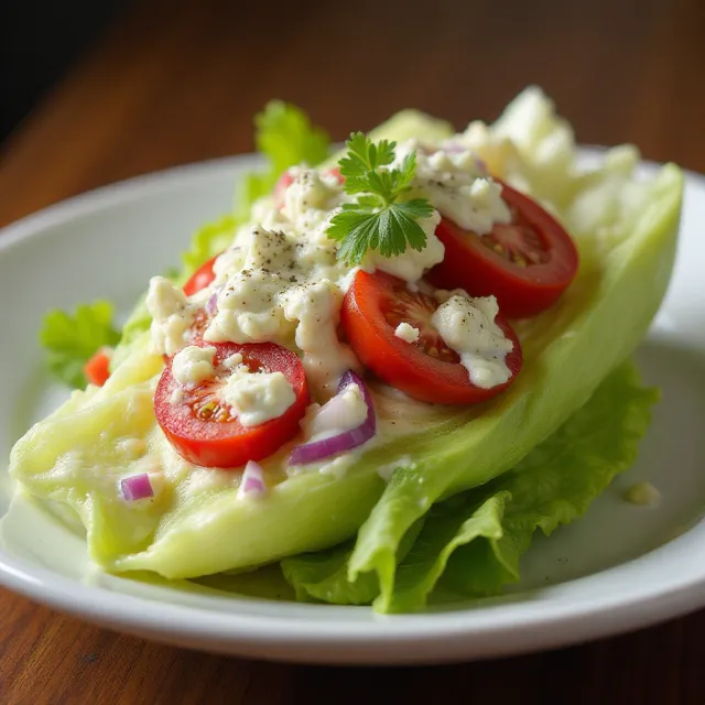 Wedge Salad with Blue Cheese Dressing