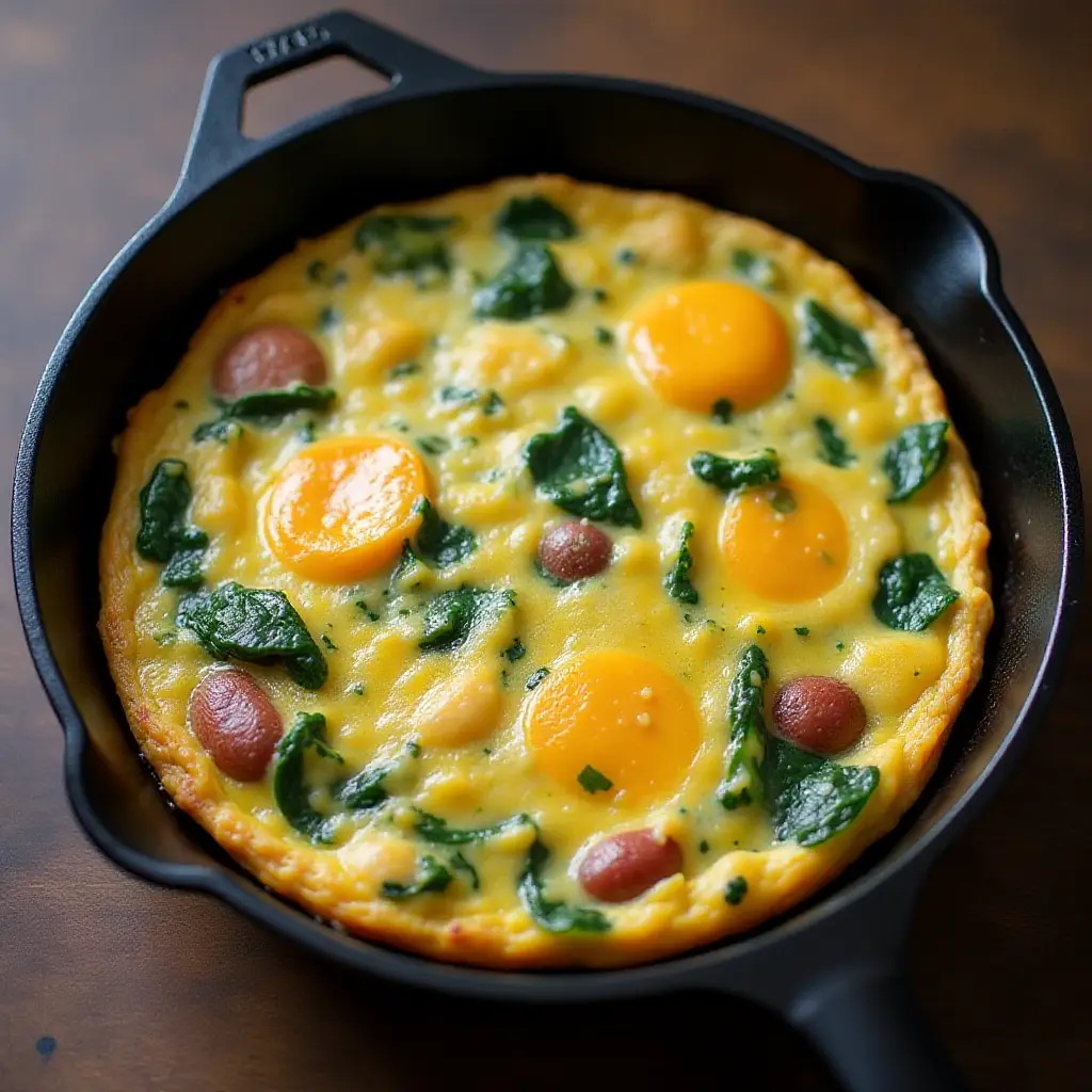 Spinach and Potato Frittata
