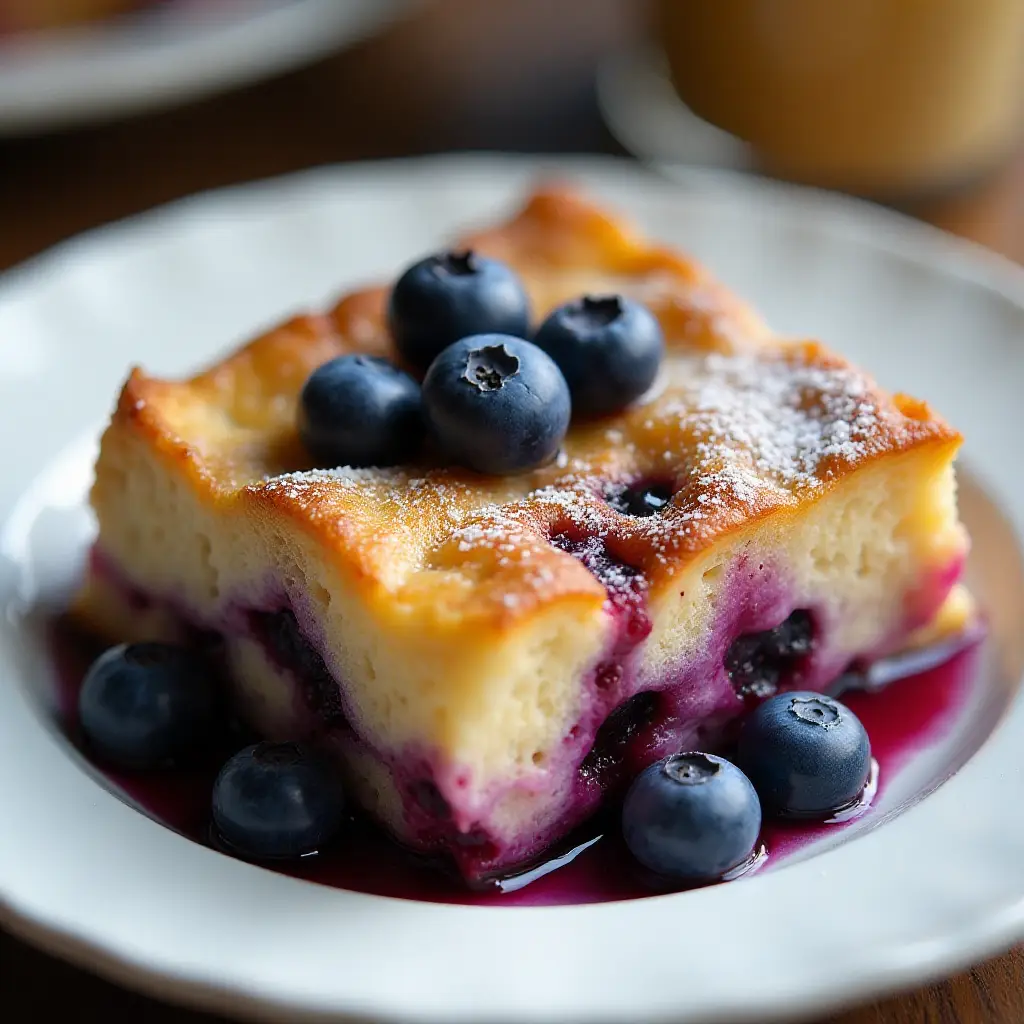 Overnight Blueberry French Toast Casserole