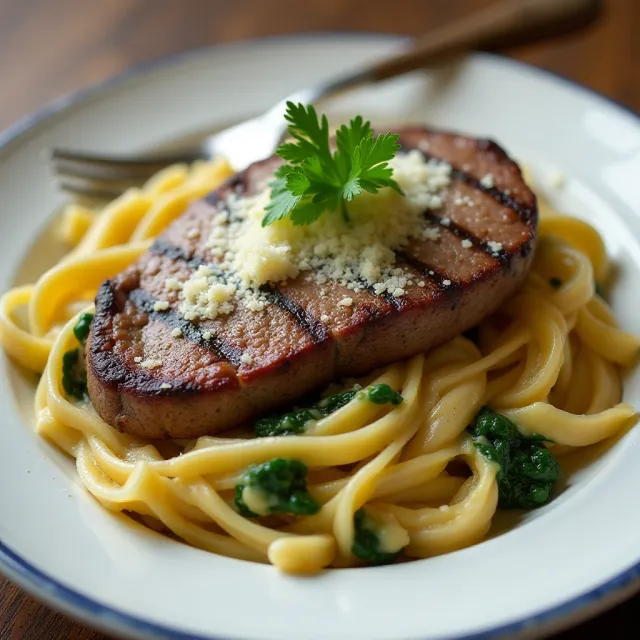 Steak Alfredo