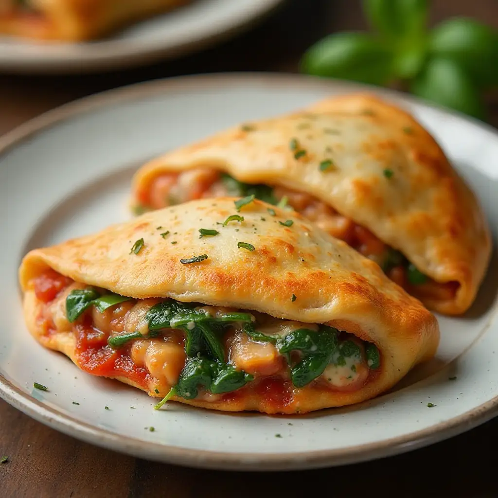 Air-Fried Chicken Calzone