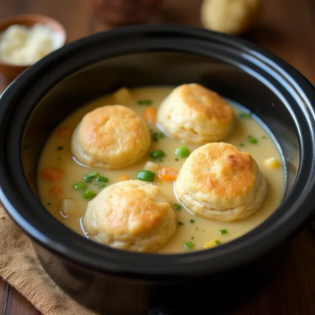 Slow Cooker Chicken and Dumplings