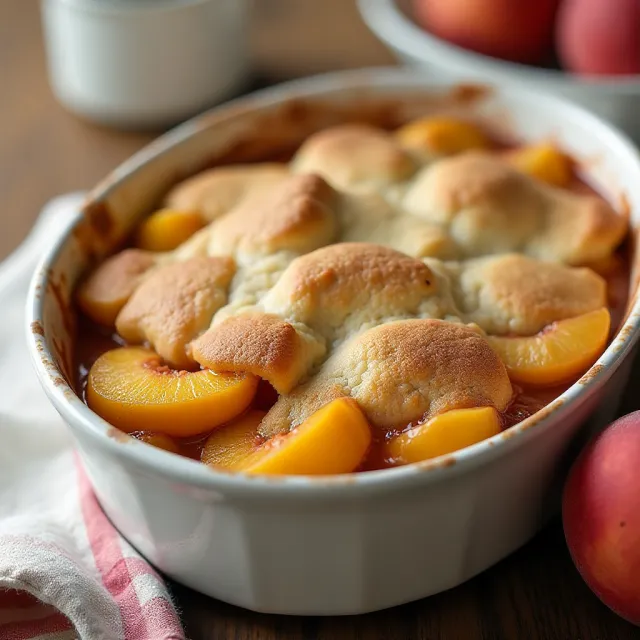 Fresh Southern Peach Cobbler