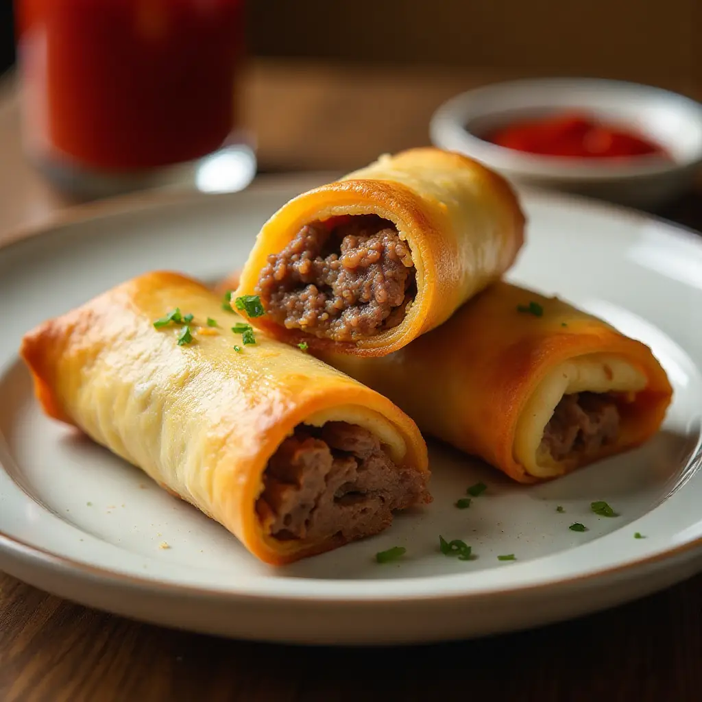 Cheesesteak Egg Rolls