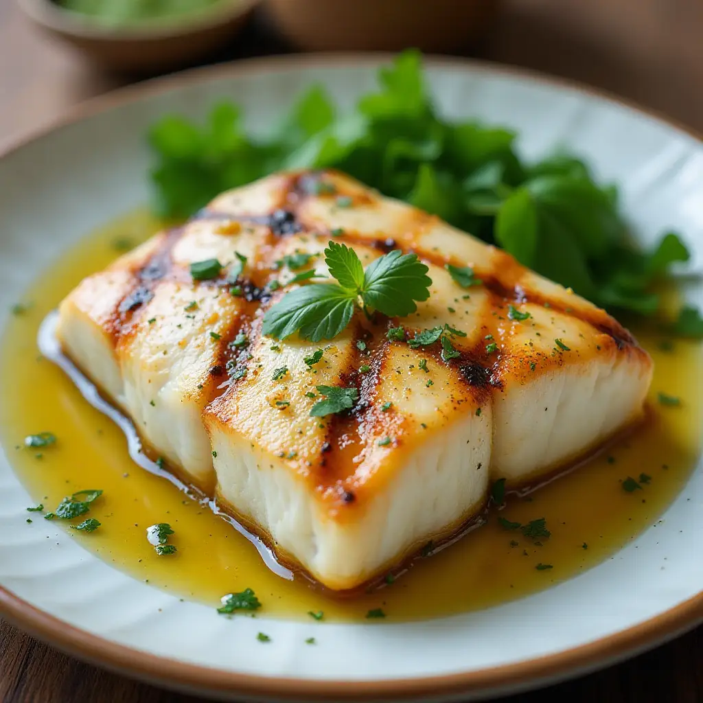 Grilled Fish Steaks