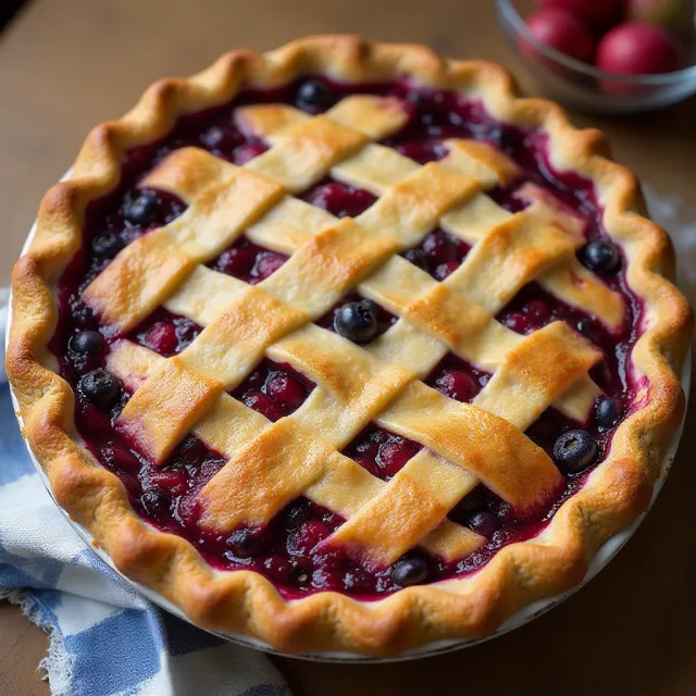 Blueberry Rhubarb Pie