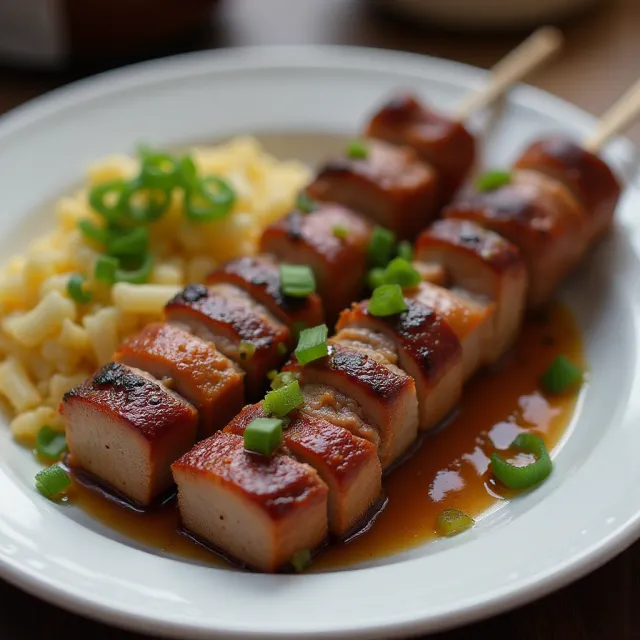 Barbecued Pork Skewers
