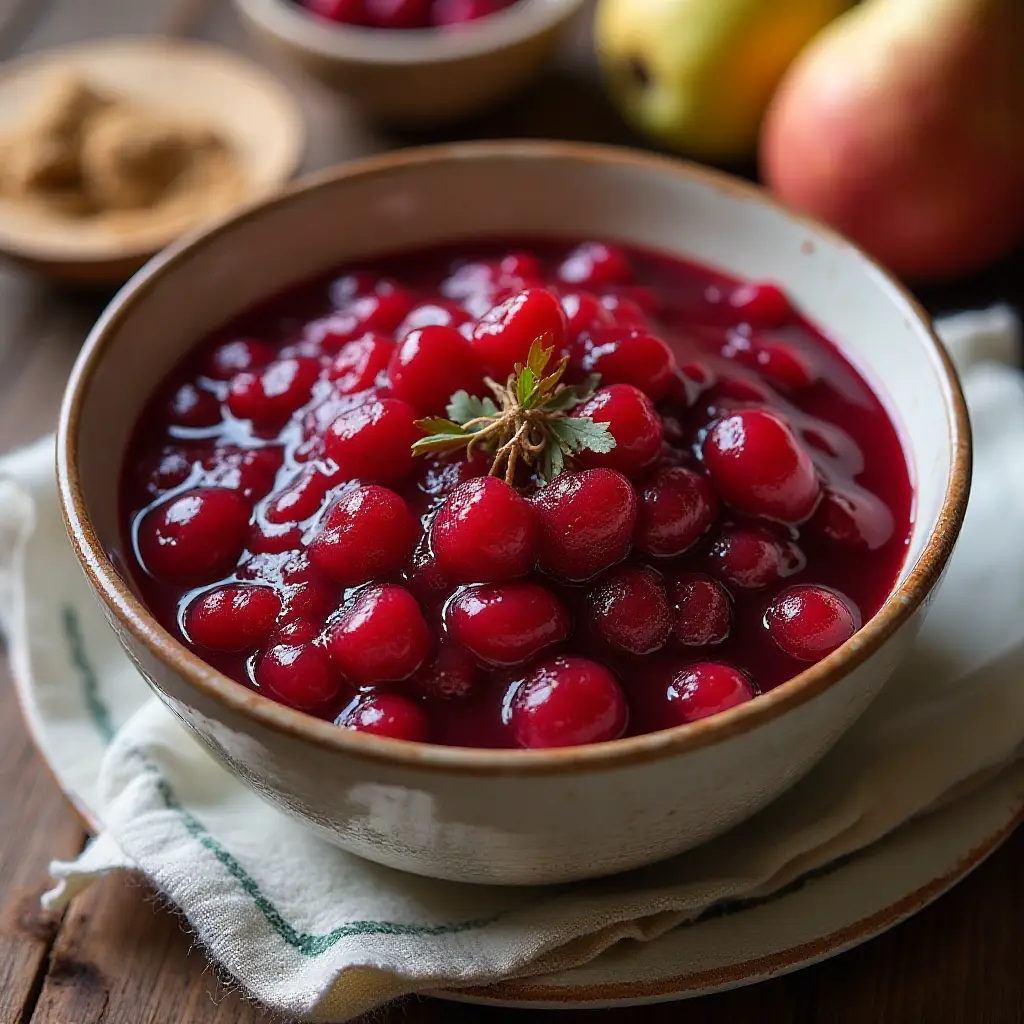 Superb Cranberry Sauce with Apples and Pears