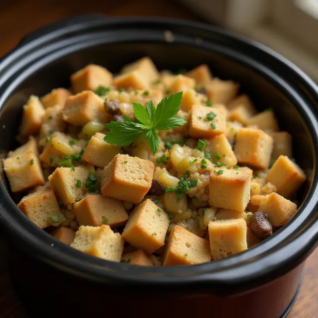 Slow Cooker Stuffing