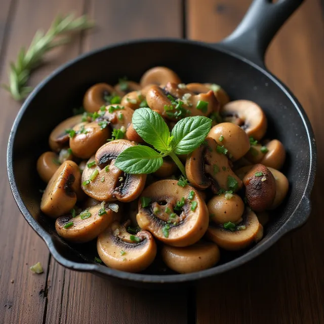 Garlic-Rosemary Mushrooms