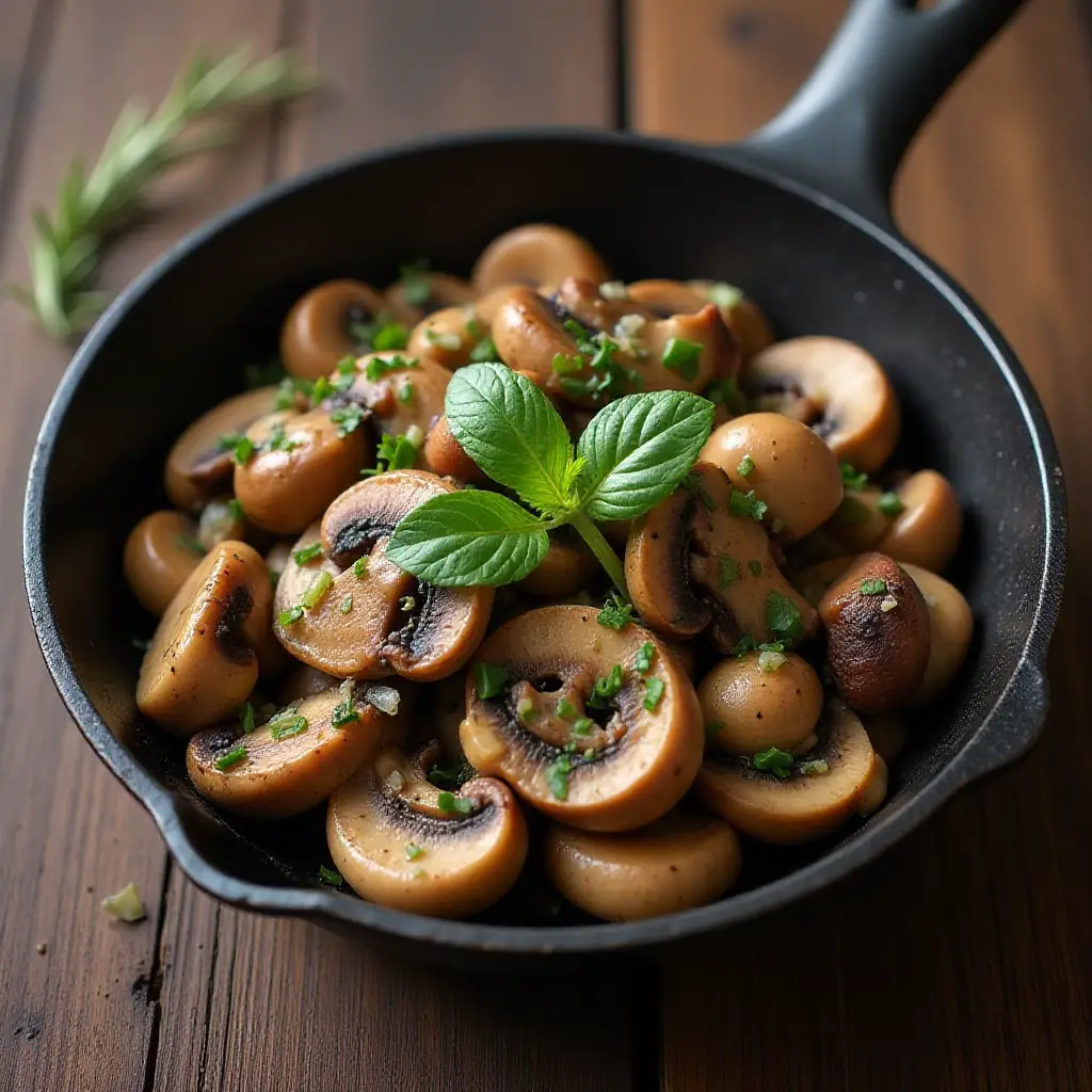 Garlic-Rosemary Mushrooms