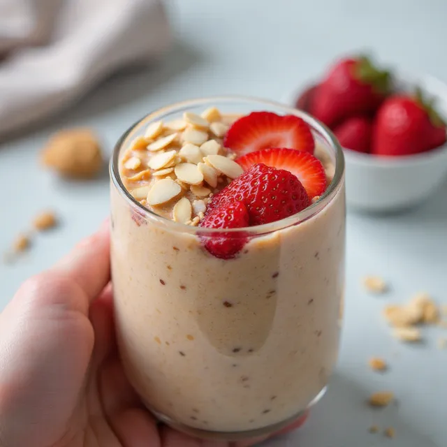Peanut Butter and Jelly Overnight Oats