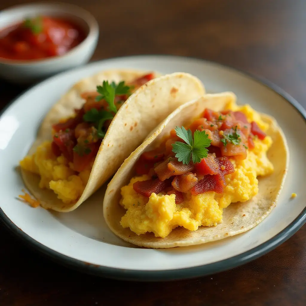 Bacon and Egg Tacos