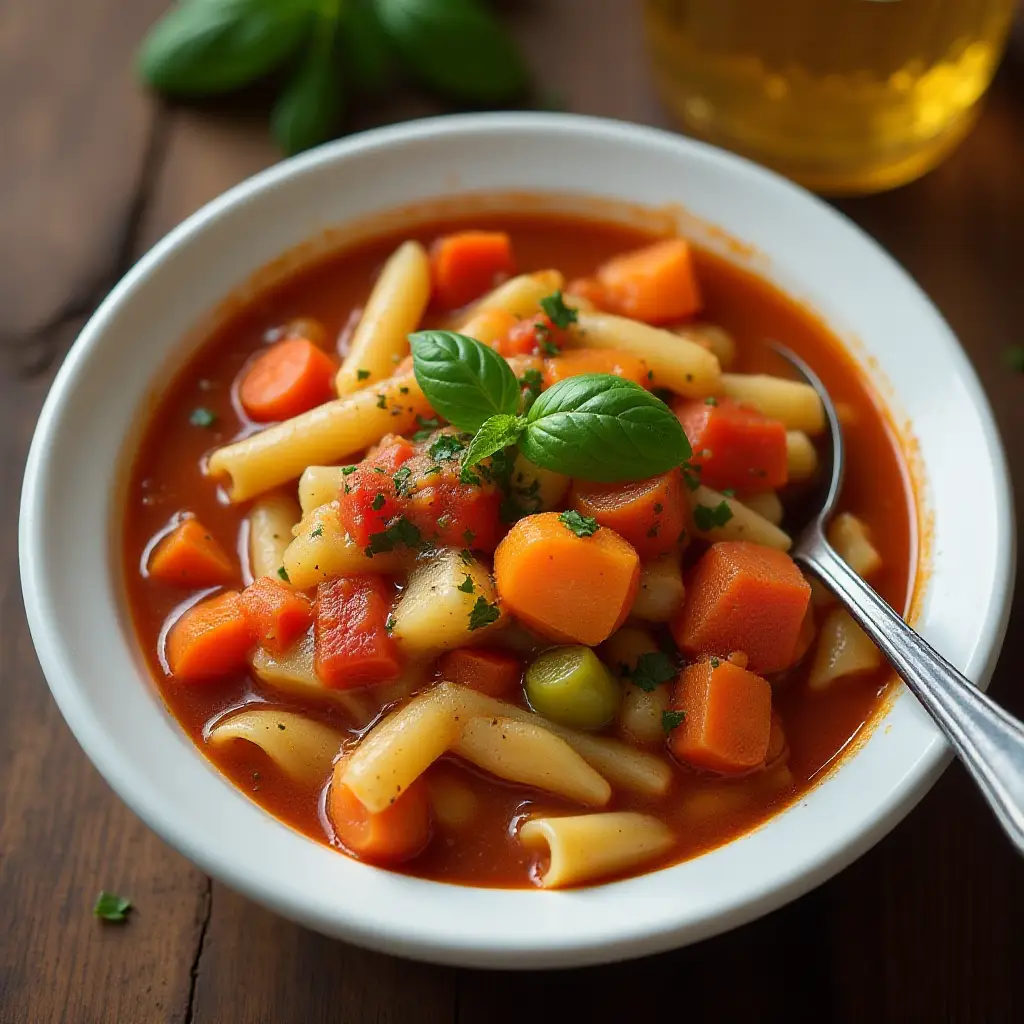 Healthy Veggie Minestrone Soup