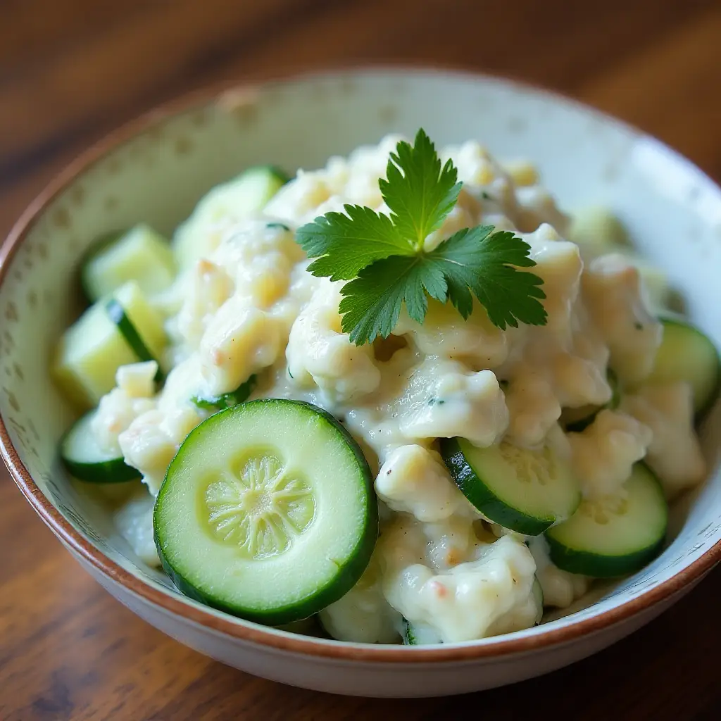 Dad's Creamy Cucumber Salad