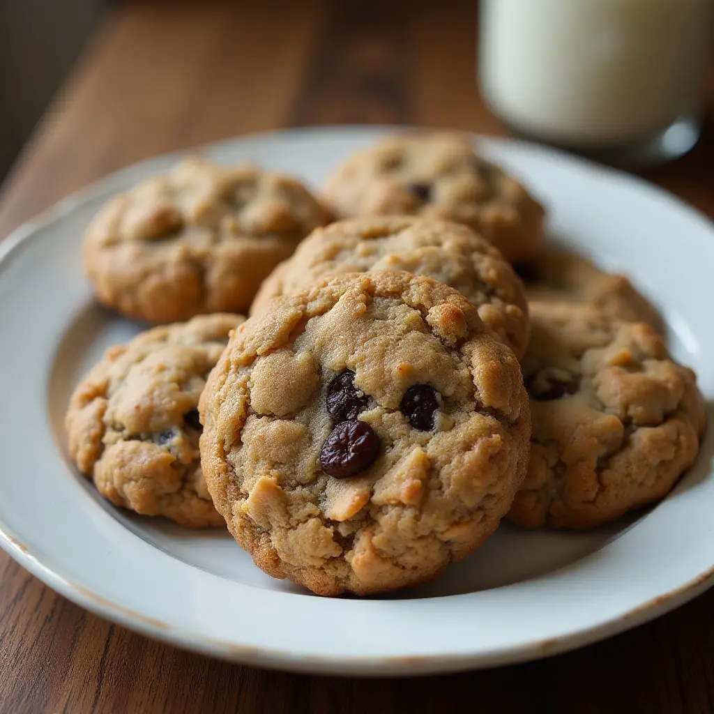 No-Sugar-Added Oatmeal Cookies